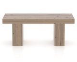 Canadel Loft Wood Bench 5054 in 25 Pecan Washed and 42in Length, back view