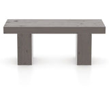 Canadel Loft Wood Bench 5054 in 29 Hazelnut Washed and 42in Length, back view
