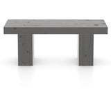 Canadel Loft Wood Bench 5054 in 59 Davy's Grey and 42in Length, front view