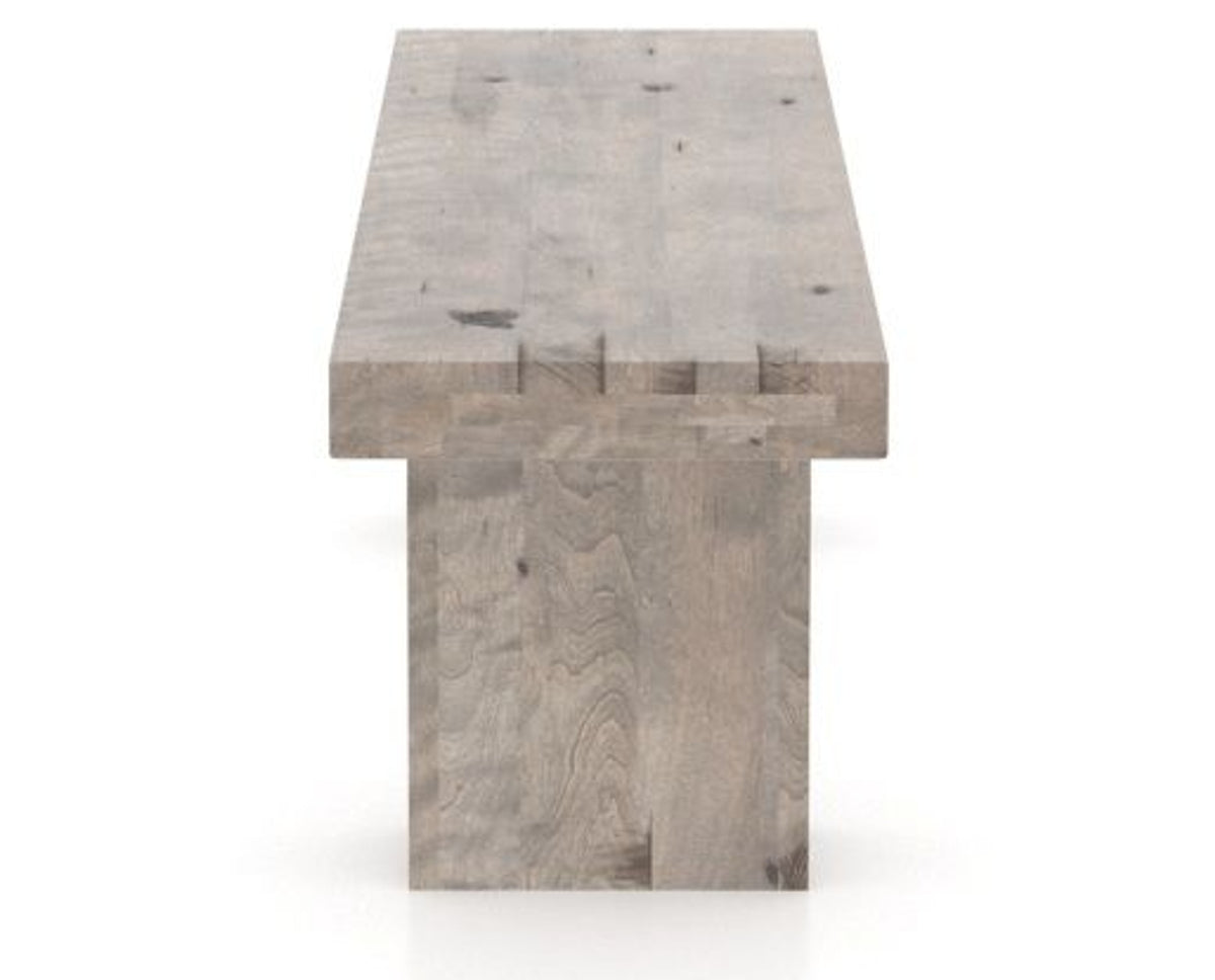 Canadel Loft Wood Bench 5054 in 54in Length, side view