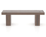 Canadel Loft Wood Bench 5054 in 19 Cognac Washed and 54in Length, front view