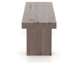 Canadel Loft Wood Bench 5054 in 19 Cognac Washed and 54in Length, side view
