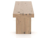 Canadel Loft Wood Bench 5054 in 20 Caramel Washed and 54in Length, side view