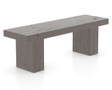 Canadel Loft Wood Bench 5054 in 29 Hazelnut Washed and 54in Length, three-quarter view