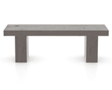Canadel Loft Wood Bench 5054 in 29 Hazelnut Washed and 54in Length, back view