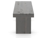 Canadel Loft Wood Bench 5054 in 59 Davy's Grey and 54in Length, side view