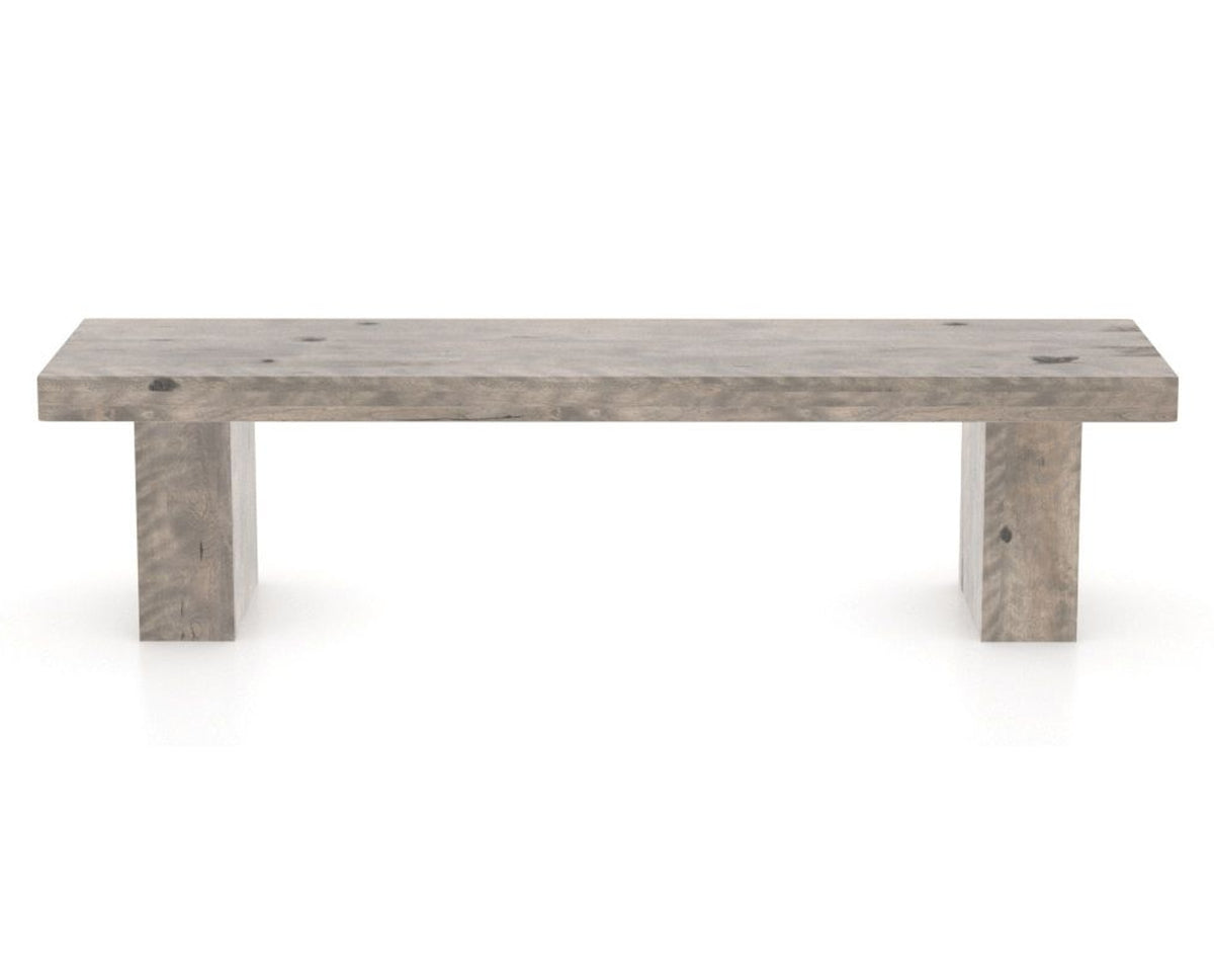 Canadel Loft Wood Bench 5054 in 70in Length, front view