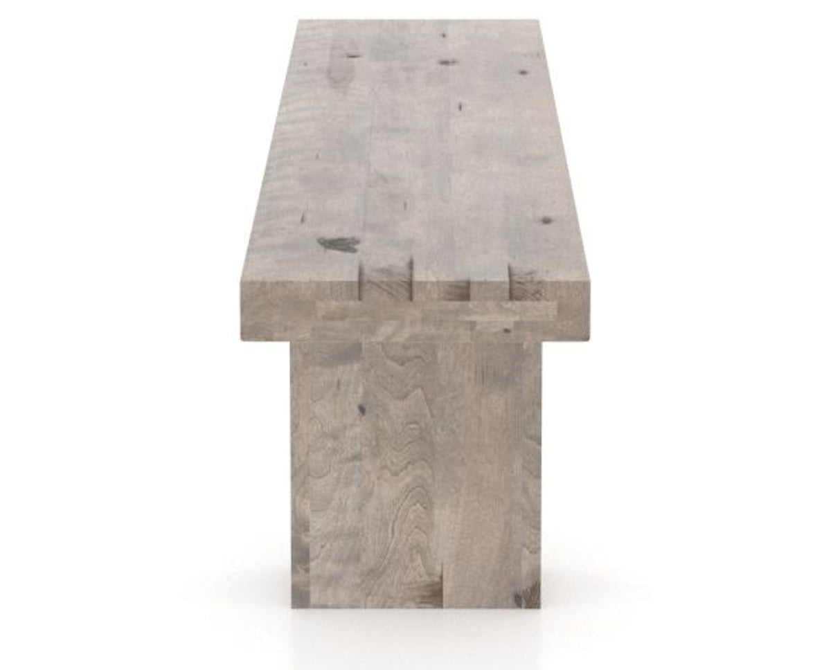 Canadel Loft Wood Bench 5054 in 70in Length, side view