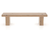 Canadel Loft Wood Bench 5054 in 20 Caramel Washed and 70in Length, front view