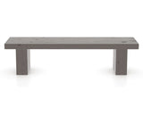 Canadel Loft Wood Bench 5054 in 29 Hazelnut Washed and 70in Length, front view