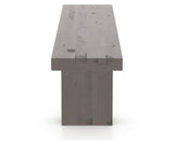 Canadel Loft Wood Bench 5054 in 29 Hazelnut Washed and 70in Length, side view