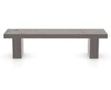 Canadel Loft Wood Bench 5054 in 29 Hazelnut Washed and 70in Length, back view