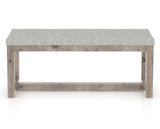 Canadel Loft Upholstered Bench 5070 in 7C Fabric and 08 Shadow, front view