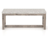 Canadel Loft Upholstered Bench 5070 in FP Crypton® and 08 Shadow, front view