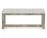Canadel Loft Upholstered Bench 5070 in FP Crypton® and 08 Shadow, back view