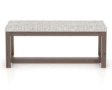 Canadel Loft Upholstered Bench 5070 in FP Crypton® and 19 Cognac Washed, back view