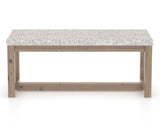 Canadel Loft Upholstered Bench 5070 in FP Crypton® and 25 Pecan Washed, front view