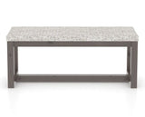 Canadel Loft Upholstered Bench 5070 in FP Crypton® and 29 Hazelnut Washed, front view