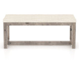 Canadel Loft Upholstered Bench 5070 in FT InsideOut® and 08 Shadow, front view
