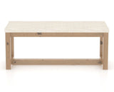 Canadel Loft Upholstered Bench 5070 in FT InsideOut® and 20 Caramel Washed, front view