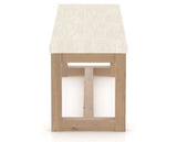 Canadel Loft Upholstered Bench 5070 in FT InsideOut® and 20 Caramel Washed, side view