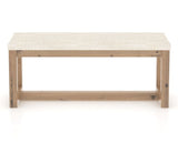 Canadel Loft Upholstered Bench 5070 in FT InsideOut® and 20 Caramel Washed, back view