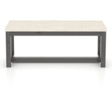 Canadel Loft Upholstered Bench 5070 in FT InsideOut® and 59 Davy's Grey, front view