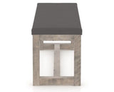 Canadel Loft Upholstered Bench 5070 in 46.5in Length, side view