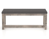 Canadel Loft Upholstered Bench 5070 in 46.5in Length, back view
