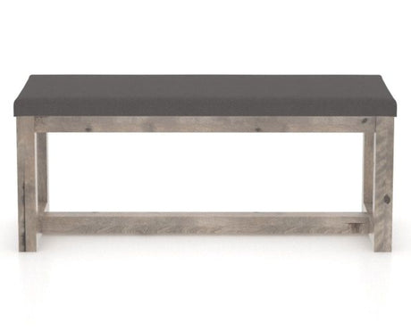 Canadel Loft Upholstered Bench 5070 in 46.5in Length, back view