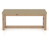 Canadel Loft Upholstered Bench 5070 in XY Faux Leather and 20 Caramel Washed, front view