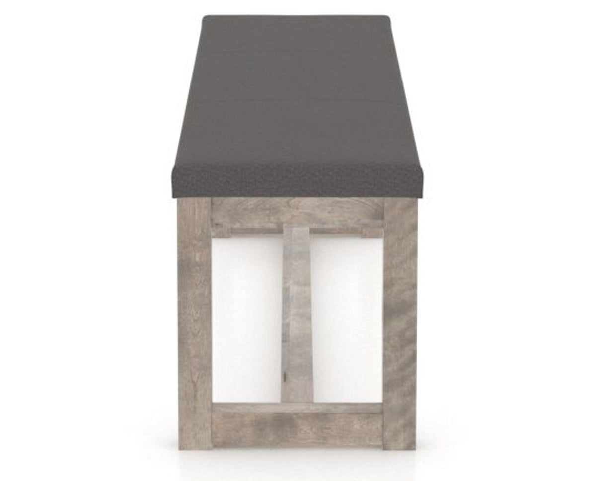 Canadel Loft Upholstered Bench 5070 in 56.5in Length, side view
