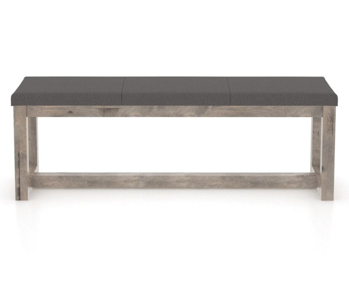 Canadel Loft Upholstered Bench 5070 in 56.5in Length, back view