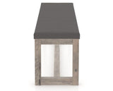 Canadel Loft Upholstered Bench 5070 in 70.5in Length, side view