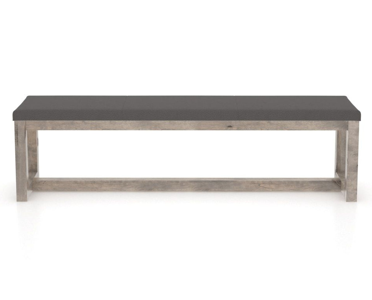 Canadel Loft Upholstered Bench 5070 in 70.5in Length, back view