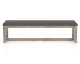 Canadel Loft Upholstered Bench 5070 in 70.5in Length, back view