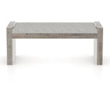 Canadel Loft Upholstered Bench 5073 in 7C Fabric and 08 Shadow, back view