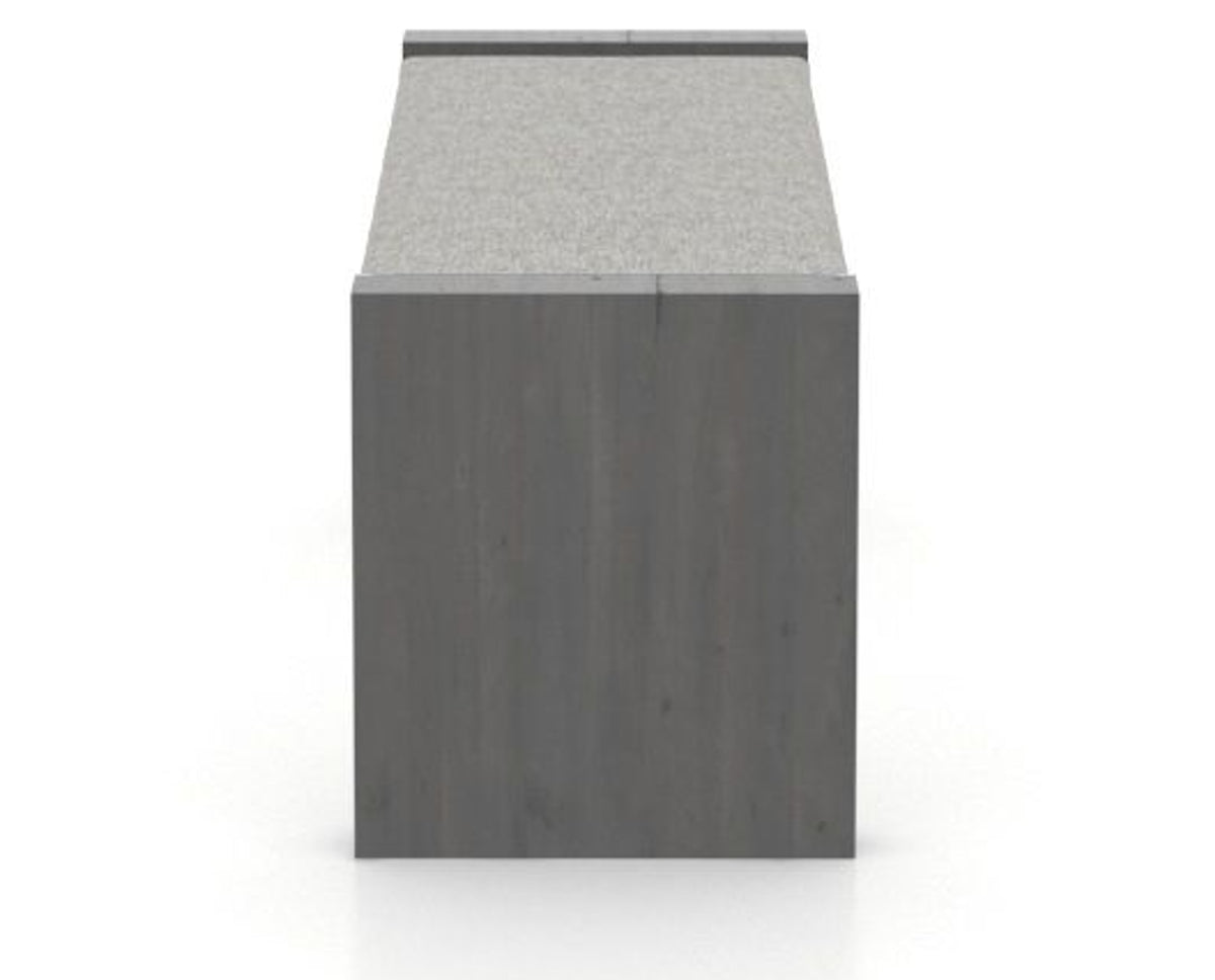 Canadel Loft Upholstered Bench 5073 in 7C Fabric and 59 Davy's Grey, side view