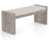Canadel Loft Upholstered Bench 5073 in FP Crypton® and 08 Shadow, three-quarter view