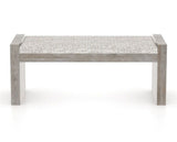 Canadel Loft Upholstered Bench 5073 in FP Crypton® and 08 Shadow, front view