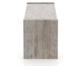 Canadel Loft Upholstered Bench 5073 in FP Crypton® and 08 Shadow, side view
