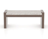 Canadel Loft Upholstered Bench 5073 in FP Crypton® and 19 Cognac Washed, front view