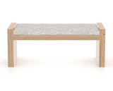 Canadel Loft Upholstered Bench 5073 in FP Crypton® and 20 Caramel Washed, front view