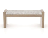 Canadel Loft Upholstered Bench 5073 in FP Crypton® and 25 Pecan Washed, back view