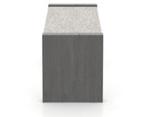 Canadel Loft Upholstered Bench 5073 in FP Crypton® and 59 Davy's Grey, side view
