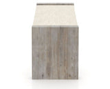 Canadel Loft Upholstered Bench 5073 in FT InsideOut® and 08 Shadow, side view