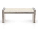 Canadel Loft Upholstered Bench 5073 in FT InsideOut® and 08 Shadow, back view