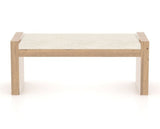Canadel Loft Upholstered Bench 5073 in FT InsideOut® and 20 Caramel Washed, front view