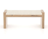 Canadel Loft Upholstered Bench 5073 in FT InsideOut® and 20 Caramel Washed, back view