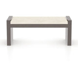 Canadel Loft Upholstered Bench 5073 in FT InsideOut® and 29 Hazelnut Washed, front view